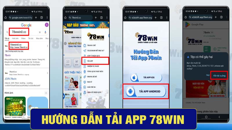 Cách tải app 78win về mọi thiết bị điện thoại